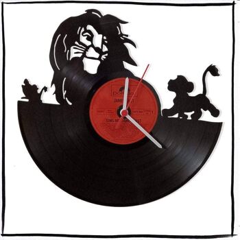 Horloge murale en vinyle Record Clock avec The King 1