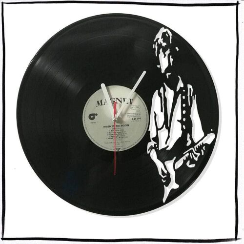 Wanduhr aus Vinyl Schallplattenuhr mit Eric Clapton Motiv