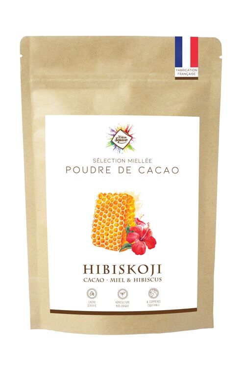 Hibiskoji - Poudre de cacao, hibiscus et miel