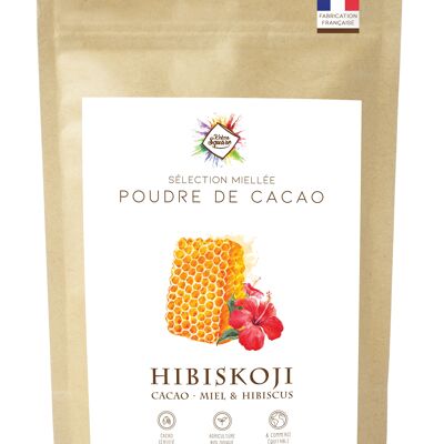 Hibiskoji – Kakaopulver, heiße Hibiskusschokolade und Honig