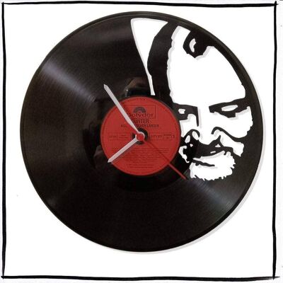 Vinyl record clock with Joe Cocker motif