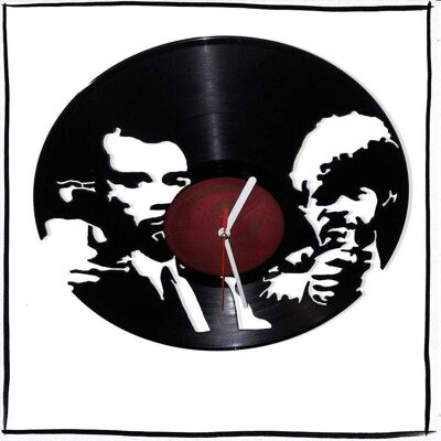 Horloge disque vinyle avec Pulp Fiction