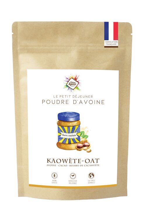 Kaowète-OAT -Avoine instantané au cacao et cacahuète