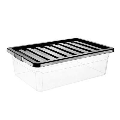 10 x 32 Litre Underbed With Black Lid (Pack of 10)