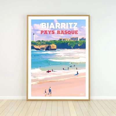 Poster Biarritz - Basque Country