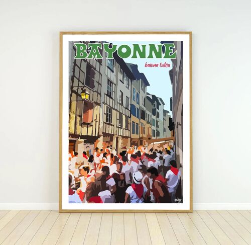 Affiche Bayonne - Baiona Txikia