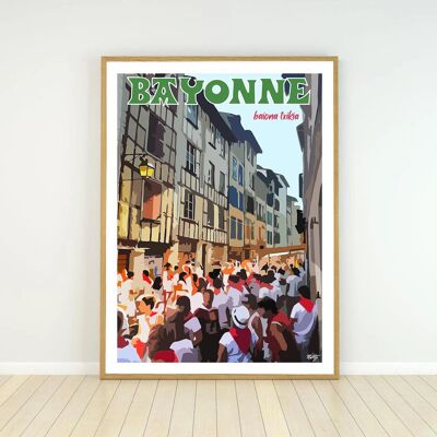 Plakat Bayonne - Baiona Txikia