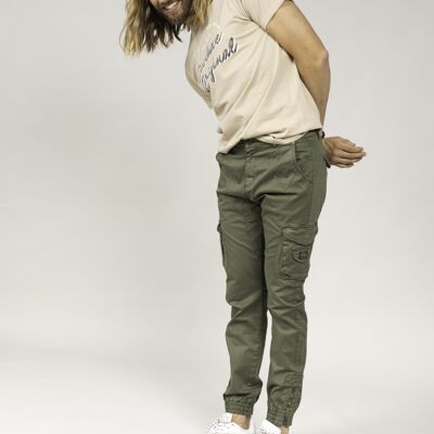 Trousers trous-cargo garden pa m olive