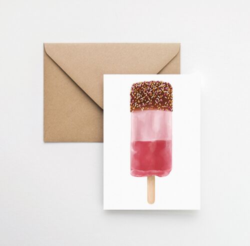 Fab ice lolly A6 greeting card