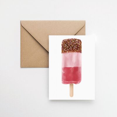 Fab ice lolly A6 greeting card