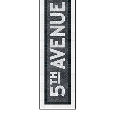 NY Black - 5TH AVENUE 40x133 - Art print