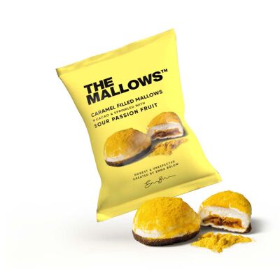 Caramel filled mallows + Sour passion fruit 11g