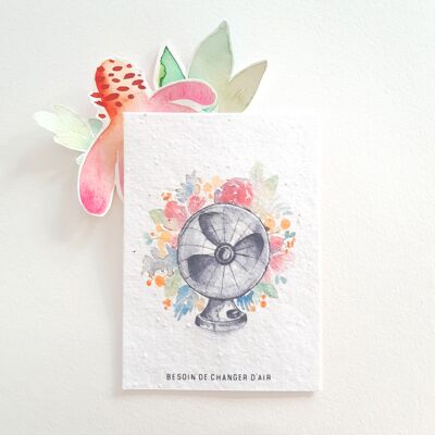 Pflanzen-Fan-Postkarte