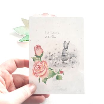 Carte Postale à planter lapin 3