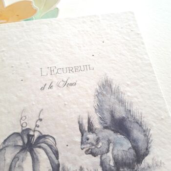 Carte Postale à planter ecureuil 2