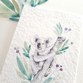 Carte Postale à planter koala 2