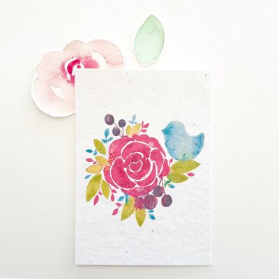 Postkarte zum Rosen pflanzen 03