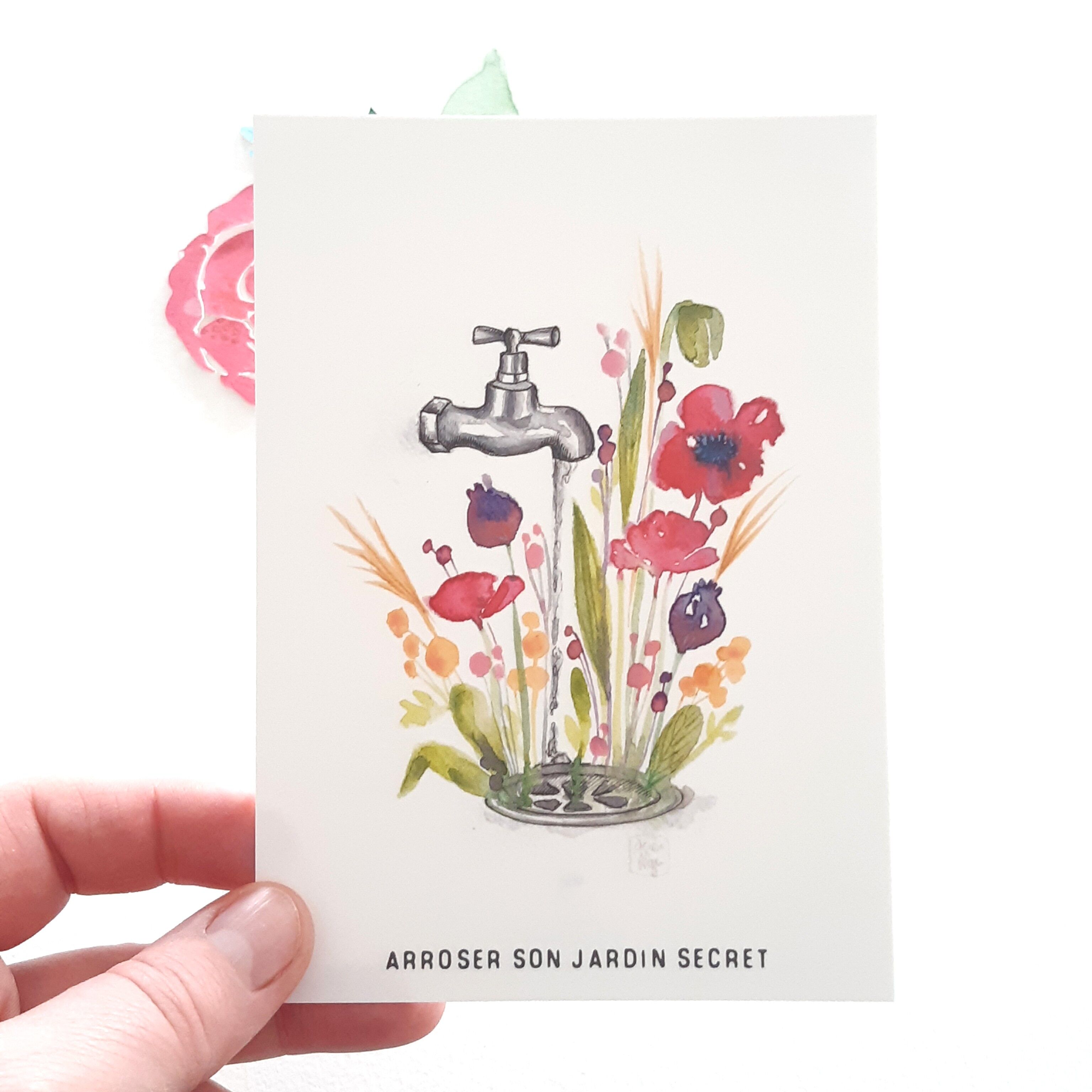 Tippen Sie auf Postkarte