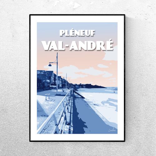 AFFICHE Pléneuf Val-André - Bleu