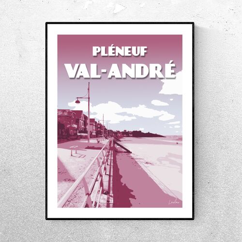 AFFICHE Pléneuf Val-André - Violet