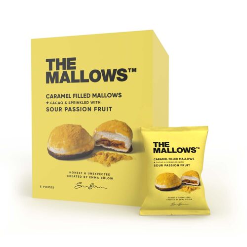 Caramel filled mallows + Sour passion fruit 5 x 11g