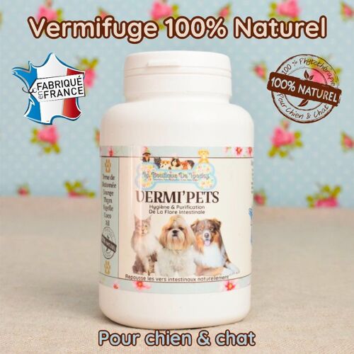 Vermifuge 100% Naturel Gelules Pour Chien & Chat