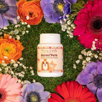 Vermifuge 100% Naturel 60 Gélules Pour Chien & Chat