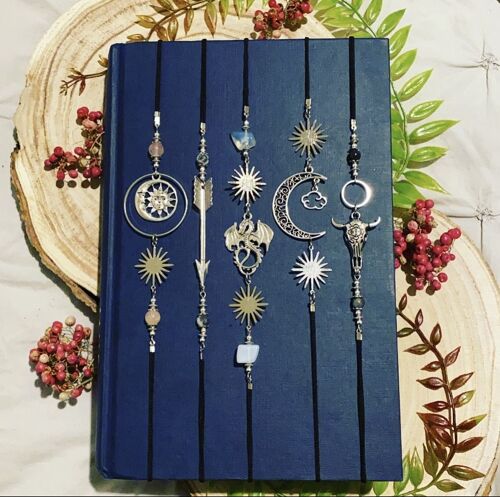 Bookmark/ Book band. Fantasy, Celestial themed book accessories.