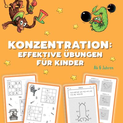 Puzzle book "Concentration: Effective exercises for children"