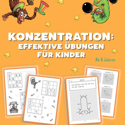 Livre de puzzle "Concentration : Exercices efficaces pour les enfants"