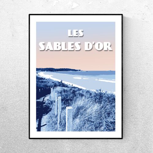 AFFICHE Les Sables d'Or - Bleue