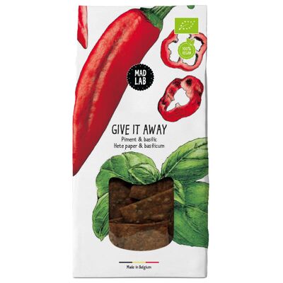 MAD LAB - Galletas saladas con chile y albahaca (veganas) - Give It Away