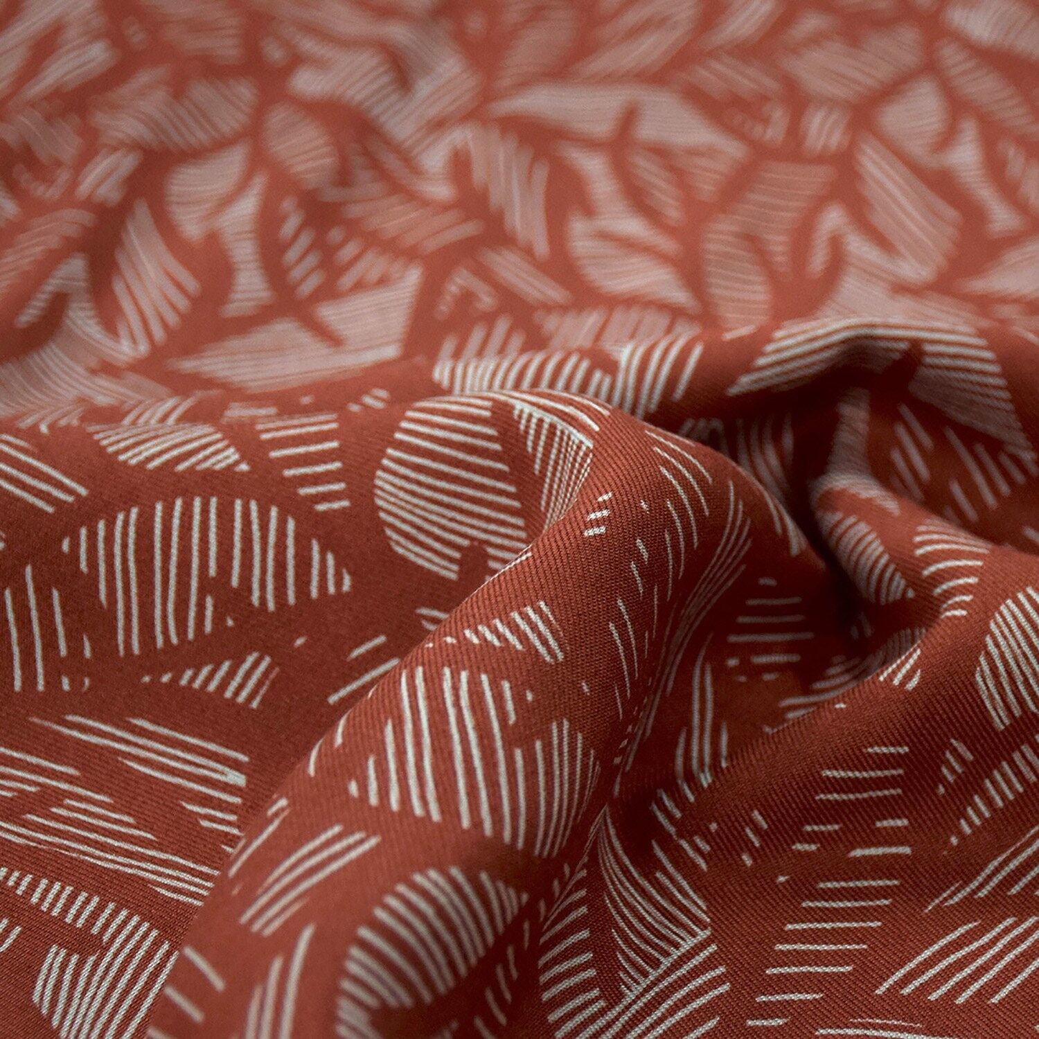 Tessuto in twill di viscosa Summer Shade - Ambra