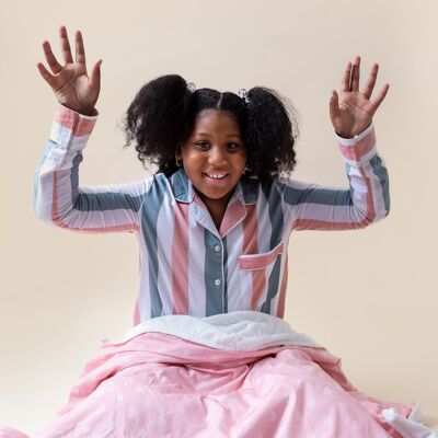 Children's Weighted Blanket - Pink Rainbow - 2kg (for 20kg - 30kg bodyweight) - personalisation