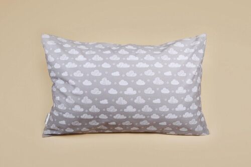 Pillow Case - Grey Cloud - Small (40 x 60cm) - personalisation