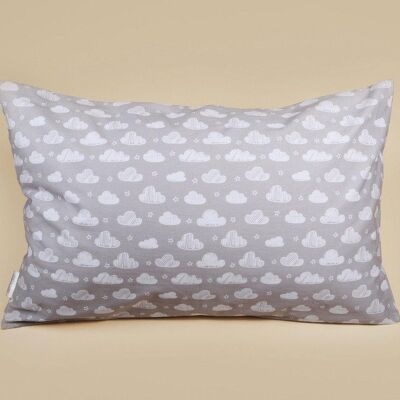 Pillow Case - Grey Cloud - Small (40 x 60cm) - personalisation
