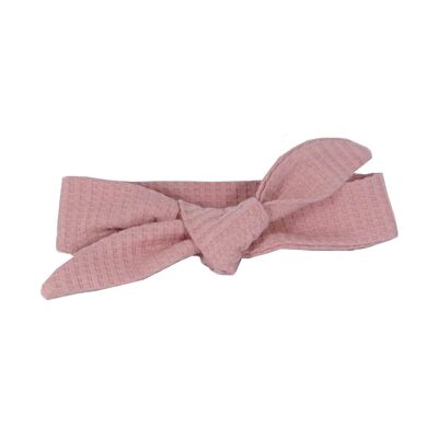 Fascia per capelli per bebè TIED cavo rosa antico