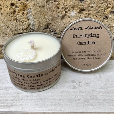 Natural Essential Oil Travel Candle - Purifying