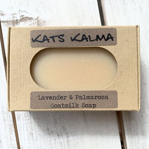 Natural Handmade Soap - Goatmilk with Lavender and Palmarosa