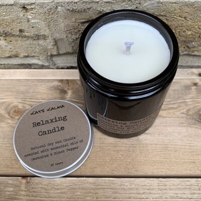Natural Essential Oil Candle - Relaxing