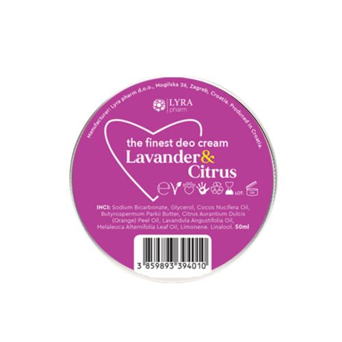 Lavender and Citrus Deodorant Cream 50 ml