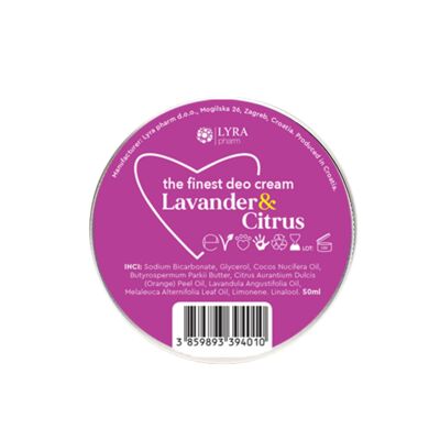 Lavendel- und Zitrus-Deo-Creme 50 ml
