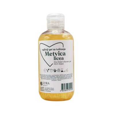 Shower Gel with essential oils of Mint and Litsea 200ml