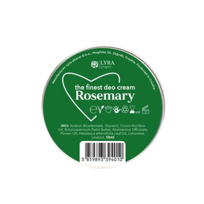 Rosemary Deodorant Cream 50ml