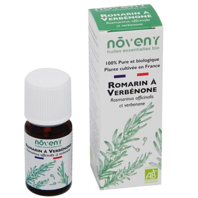 Huile essentielle de Romarin à verbénone bio 10mL - Plante cultivée et distillée en France