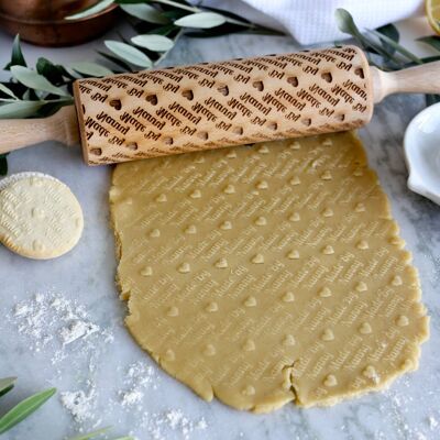 Rouleau à pâtisserie de gaufrage personnalisé