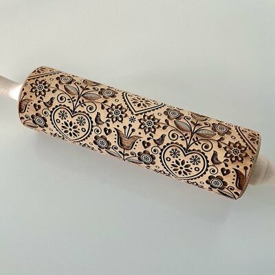 Scandinavian Eight Embossing Rolling Pin