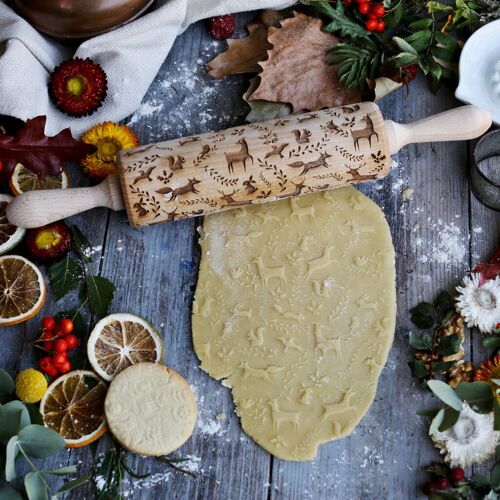 Winter Woodland Embossing Rolling Pin