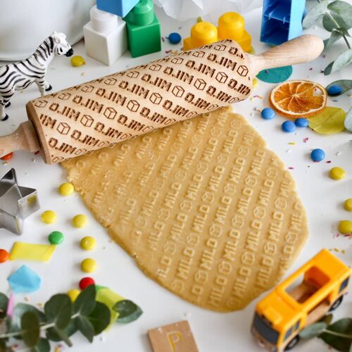 Personalised Minecraft Style Embossing Rolling Pin