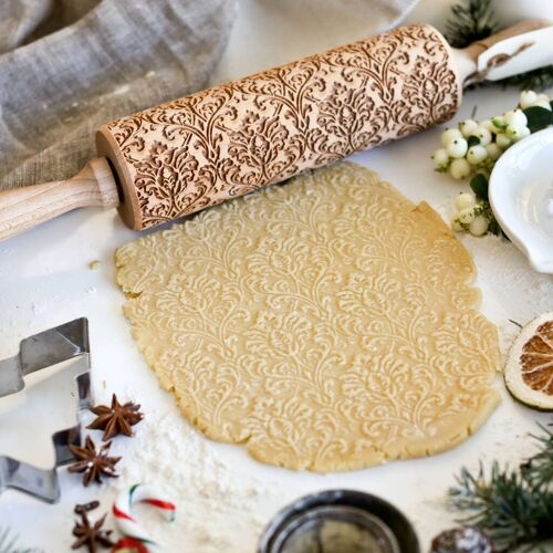 Art Deco One Embossing Rolling Pin